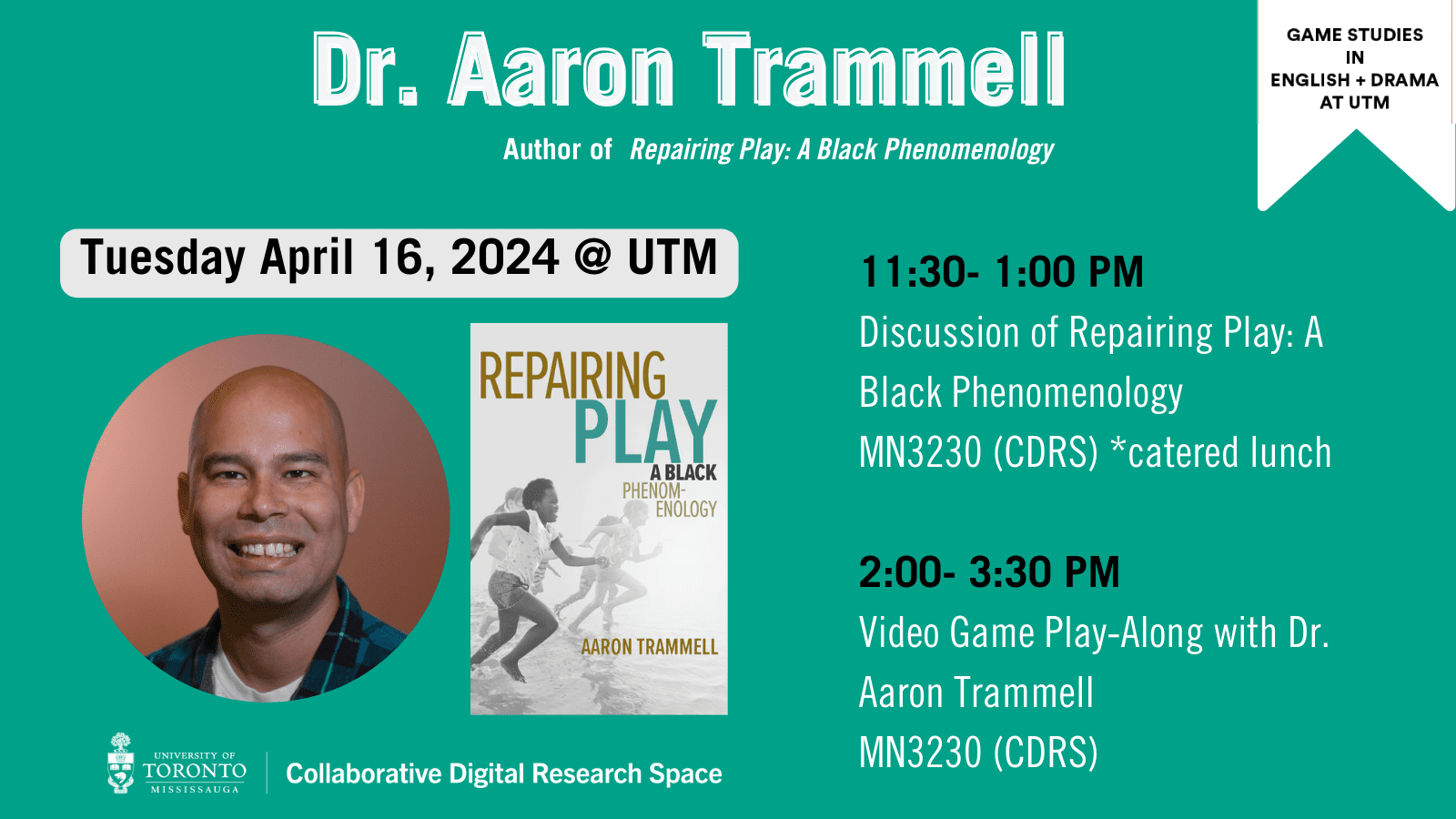 Dr. Aaron Trammell: Repairing Play Promo Dr. Aaron Trammell: Repairing Play Promo