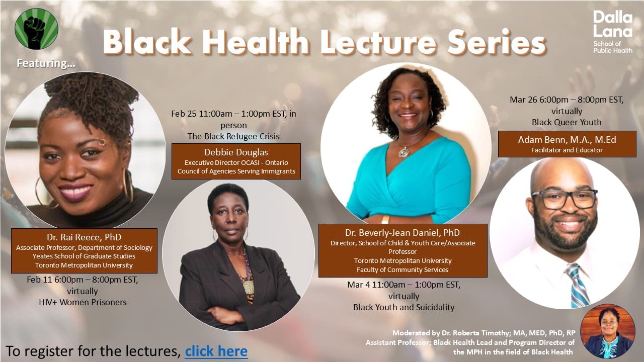 Black Health Lecture Series Jan 2025 Promo