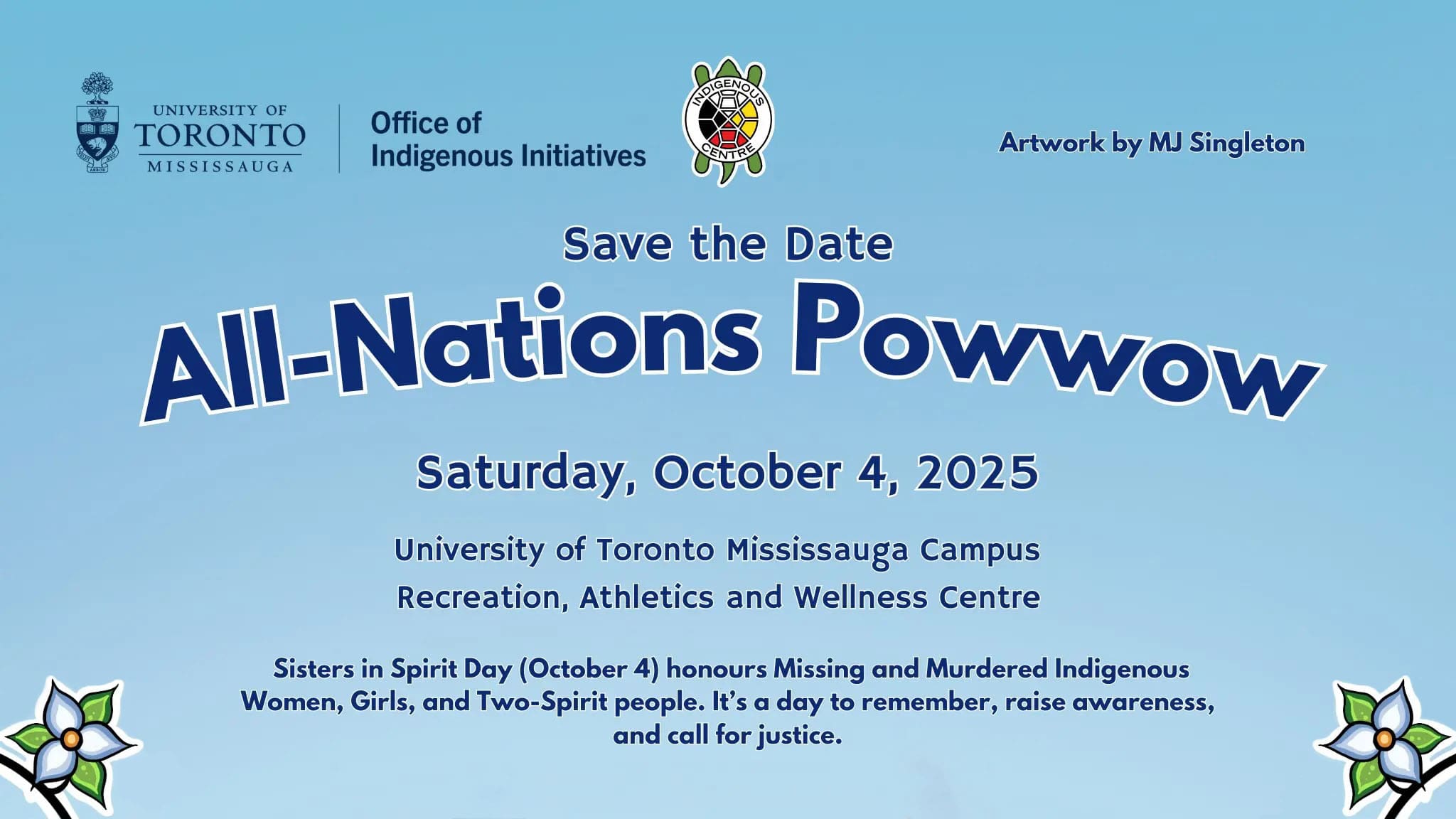 UTM All Nations Powwow Save the Date Cropped