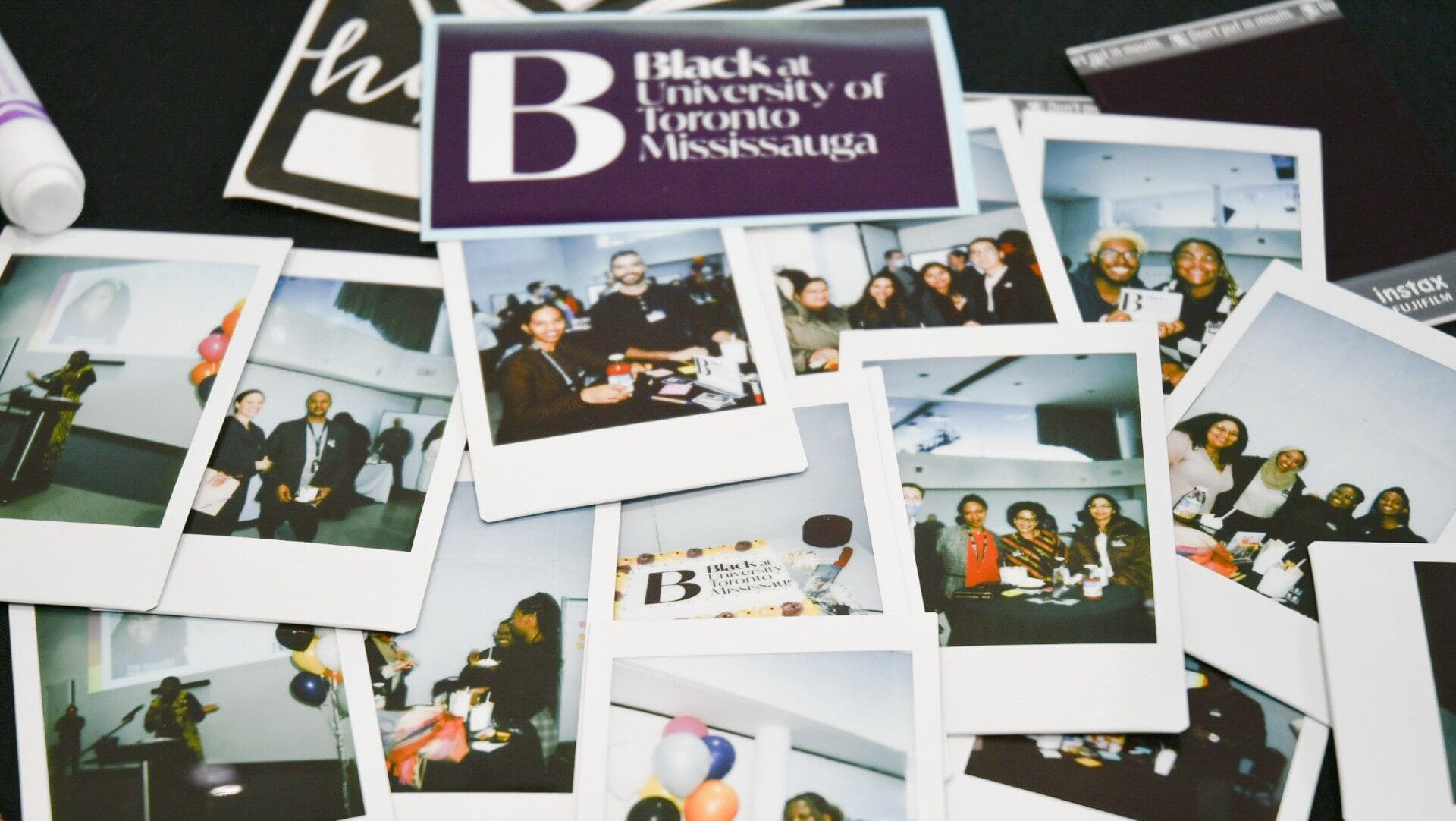Executive Meeting Black at UTM Polaroid Photos from Group Events