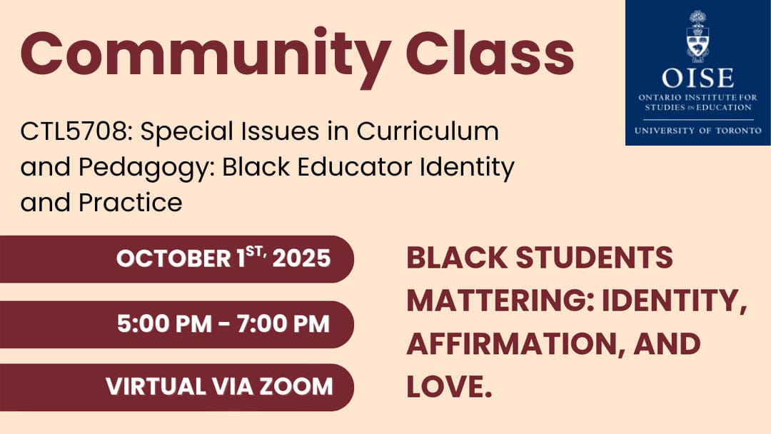 Black Students Mattering: Community Class Promo Cropped