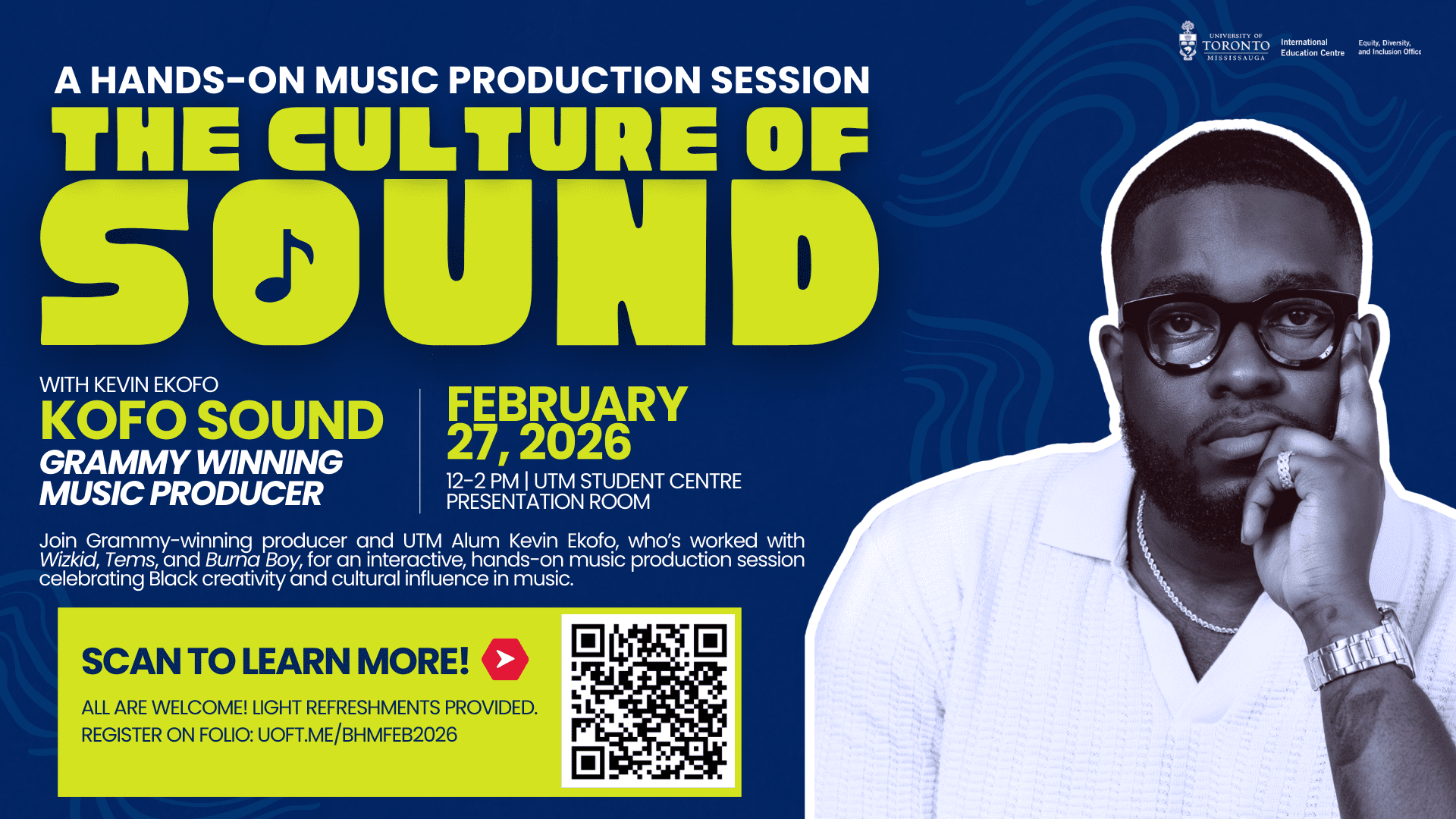 Culture of Sound event promo - grammy winning music producer